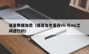 语音数据加密（语音加密是在vlr与ms之间进行的）