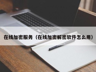 在线加密服务（在线加密解密软件怎么用）