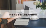 消息自动销毁（消息自动删除）