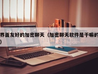 界面友好的加密聊天（加密聊天软件是干嘛的）