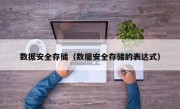 数据安全存储（数据安全存储的表达式）