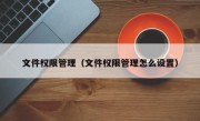 文件权限管理（文件权限管理怎么设置）