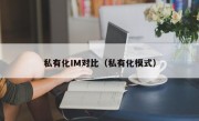 私有化IM对比（私有化模式）