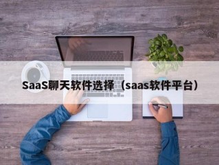 SaaS聊天软件选择（saas软件平台）