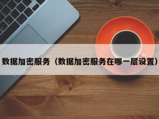 数据加密服务（数据加密服务在哪一层设置）