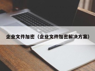 企业文件加密（企业文件加密解决方案）
