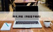 传书,传输（传输是干嘛的）