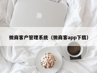 微商客户管理系统（微商客app下载）