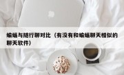 蝙蝠与随行聊对比（有没有和蝙蝠聊天相似的聊天软件）