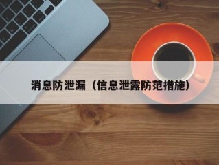 消息防泄漏（信息泄露防范措施）