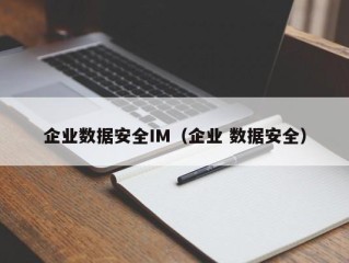 企业数据安全IM（企业 数据安全）