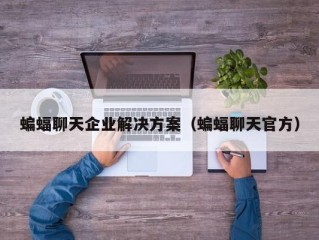 蝙蝠聊天企业解决方案（蝙蝠聊天官方）