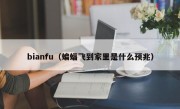 bianfu（蝙蝠飞到家里是什么预兆）