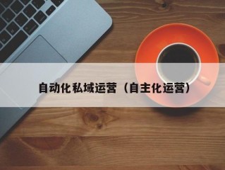 自动化私域运营（自主化运营）