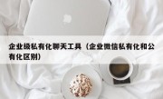 企业级私有化聊天工具（企业微信私有化和公有化区别）