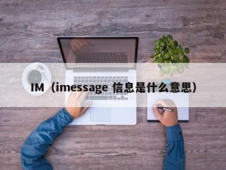 IM（imessage 信息是什么意思）