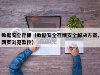 数据安全存储（数据安全存储安全解决方案,网页浏览监控）